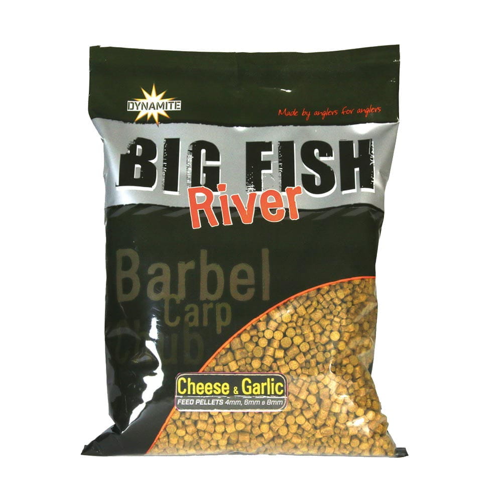 Dynamite Baits Big Fish River Feed Pellets Cheese & Garlic 4,6,8mm 1,8kg