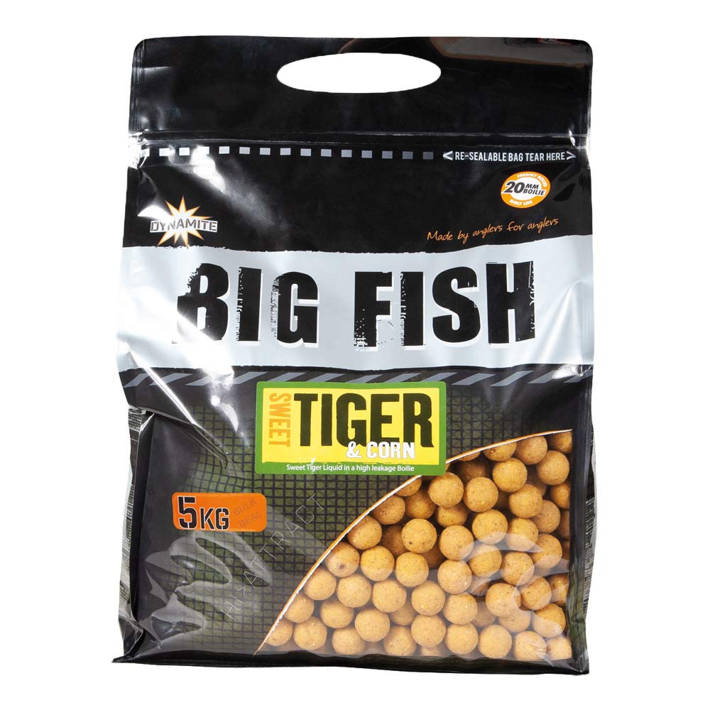 dy1525_sweet_tiger_and_corn_20mm_5kg Dynamite Baits Sweet Tiger & Corn Boilies 20mm 5kg