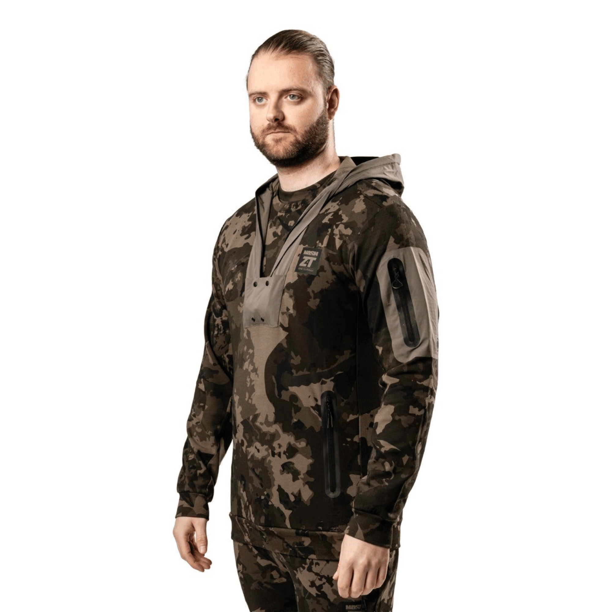 Camouflage, Hoodie, Jacket, Zip pockets, Militärmuster