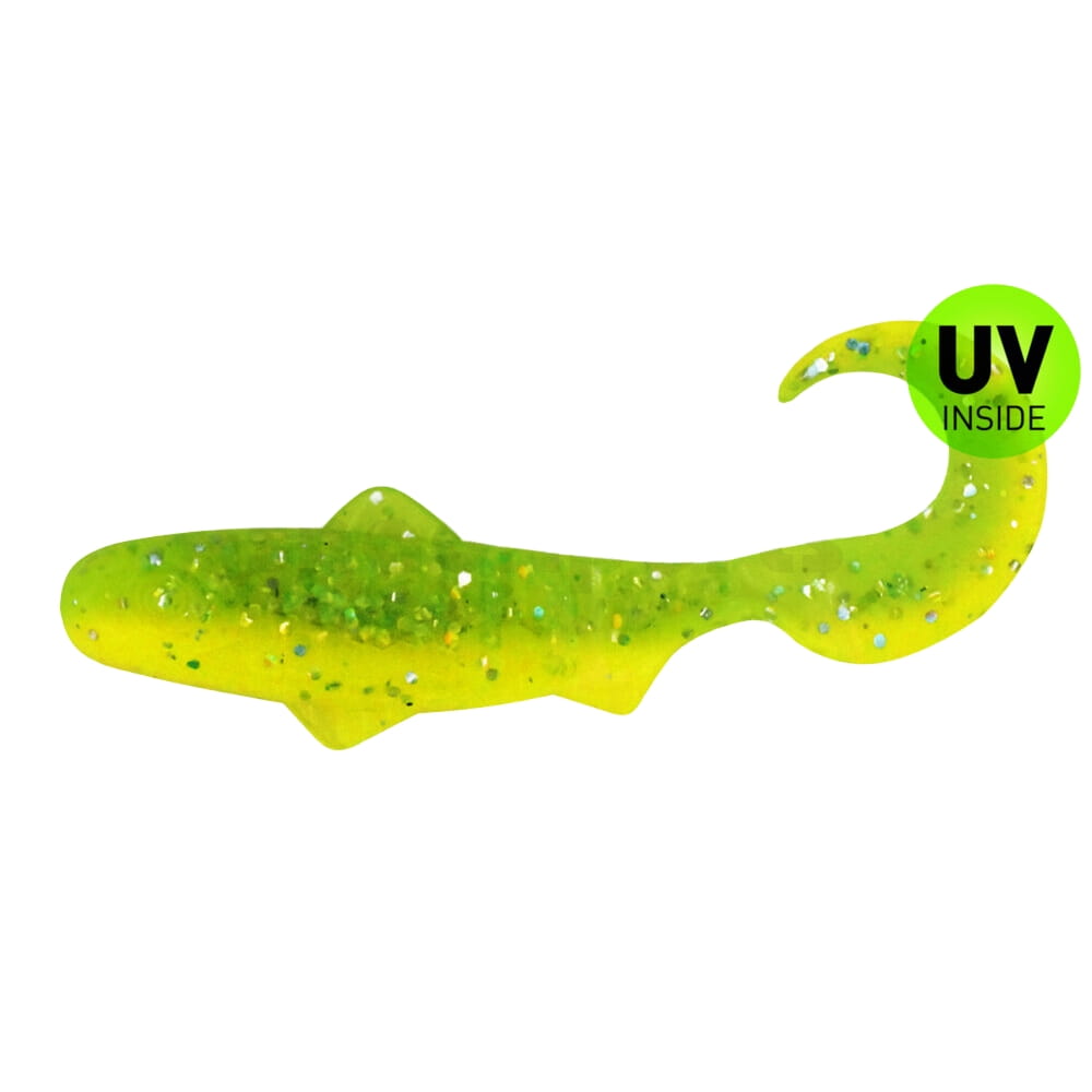 Relax Super Banjo 7,5 cm (3") Fluogeel / Fluogroen-Glitter 3 Stück Rauchrohr