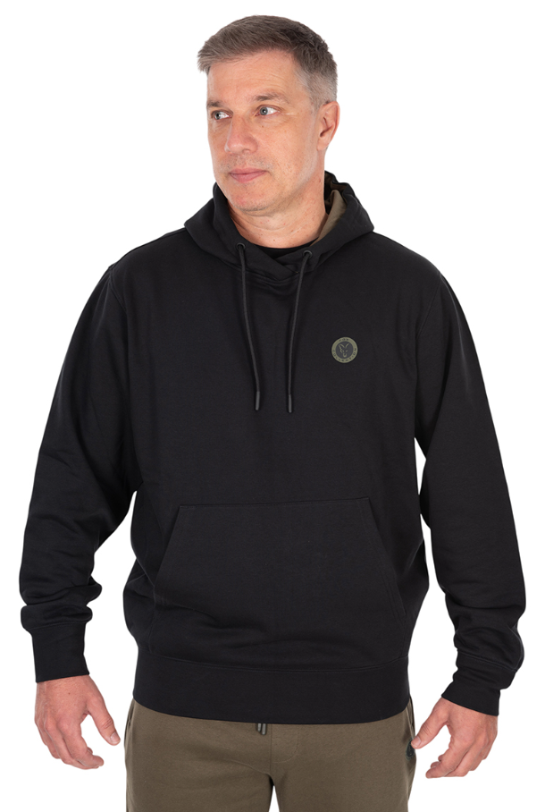 Fox Collection Pullover Hoody Black XL, Hoodie, Schwarzer Hoodie, Kängurutasche, Pullover, Langarm
