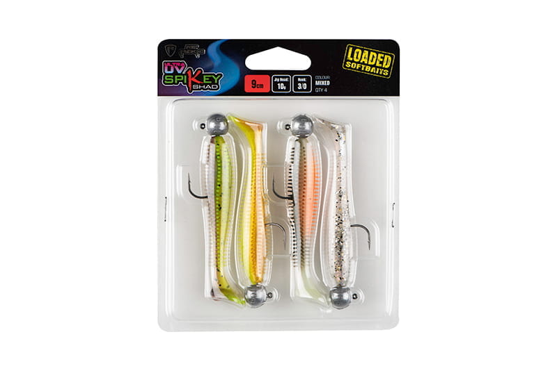 Fox Rage Spikey Shad 6 cm Mixed UV color pack size 1/0 5 g 4 pieces