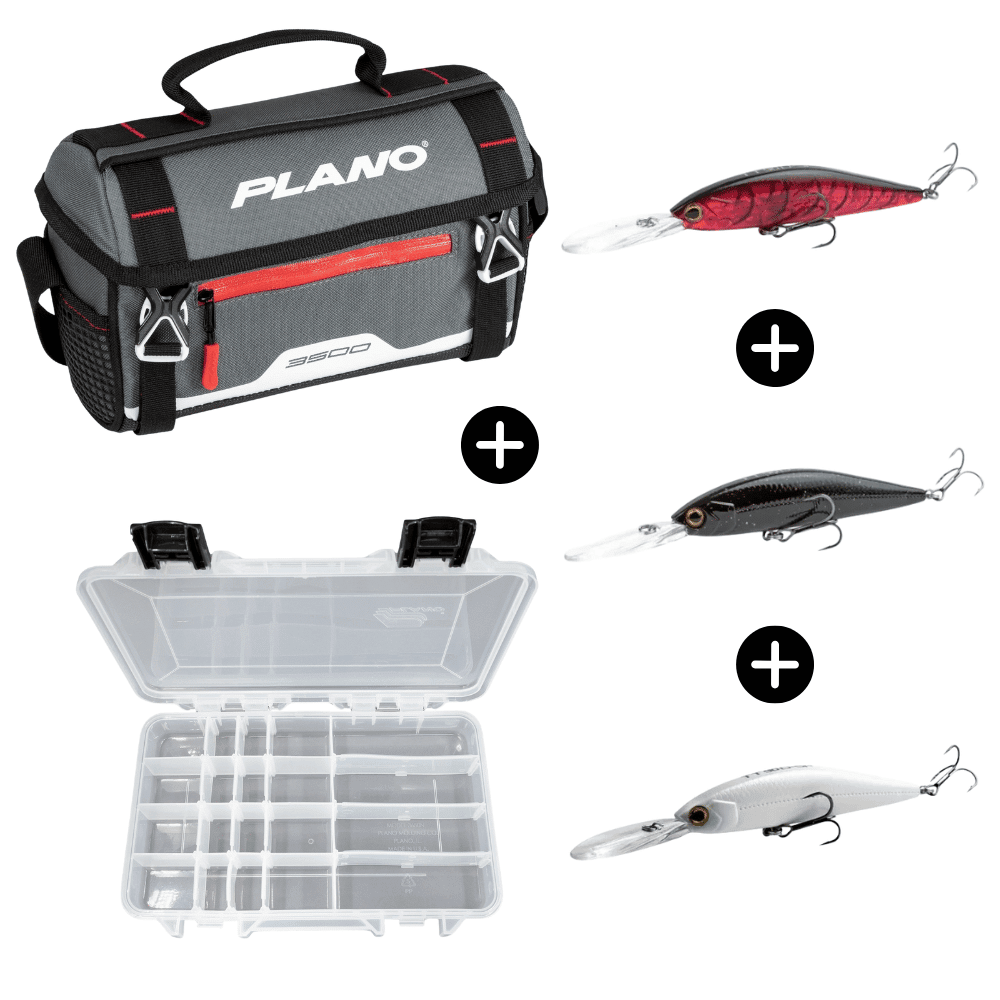 Zander Set Plano чанта 3600 вкл. Plano кутия 3650 + 3X Shimano Yasei Trigger Twitch Wobbler Erste Hilfe
