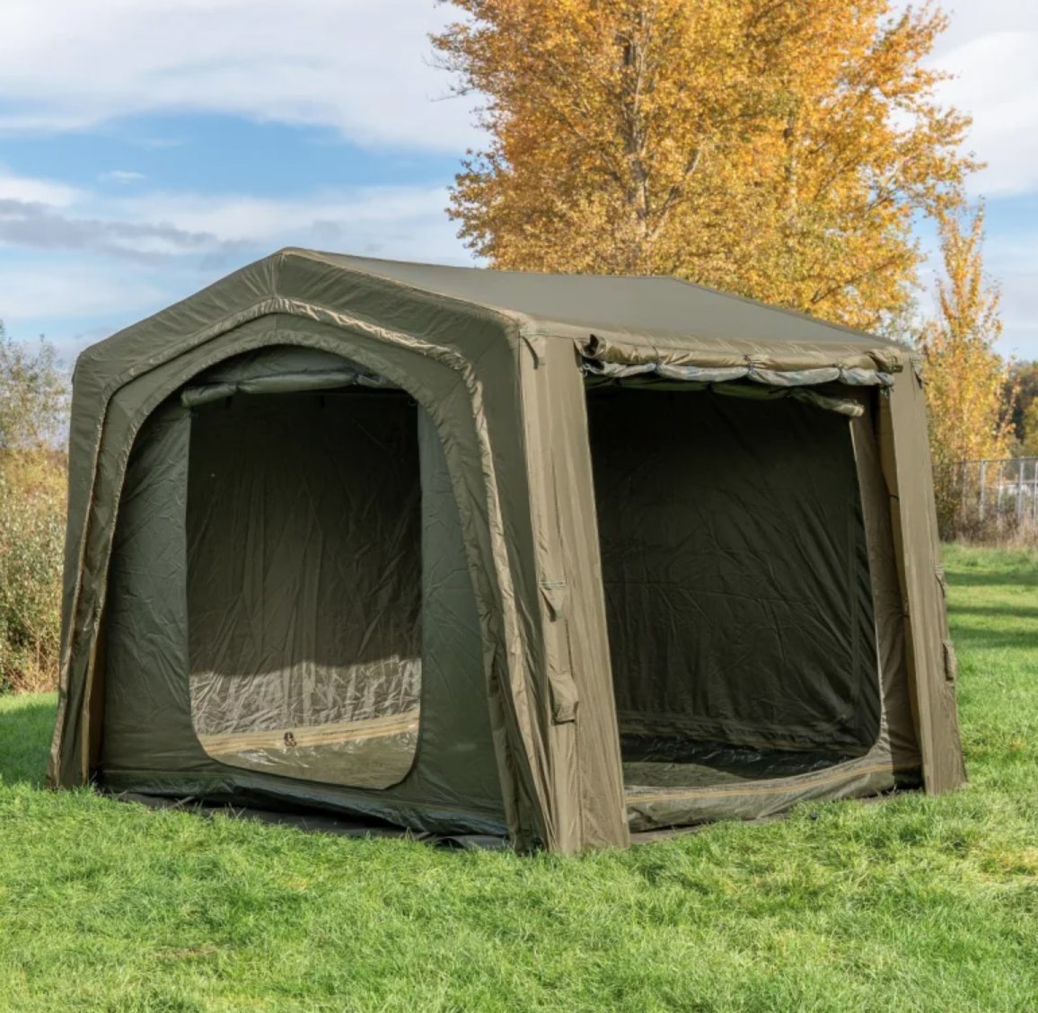 Zelt, Camping, Outdoor, Garagezelt, Earthtone Grün
