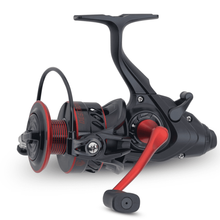  Angelrute,  Rolle,  Drag-System,  roter Akzent,  kompakt