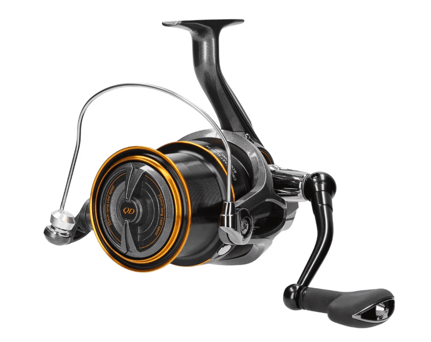 Angeln Reel, Spinning Reel, Fischerei Ausrüstung, Gehäuse Schwarz, Graue Spule