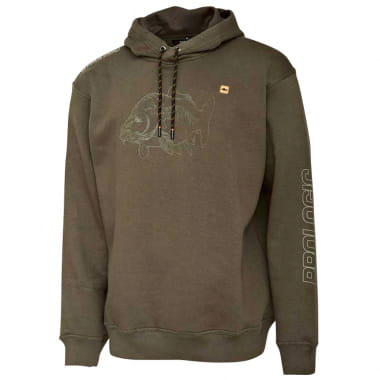 Hoodie, Kapuze, Khaki, Stickerei, Langarm