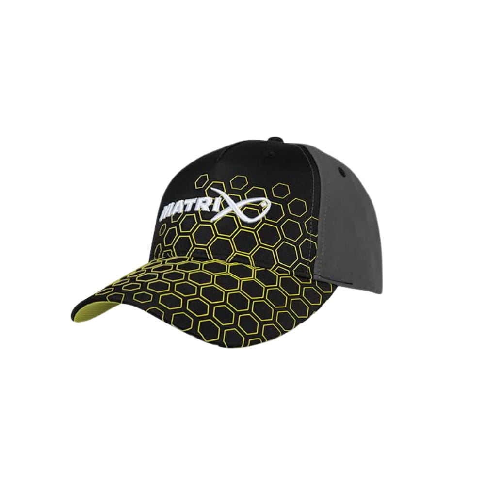 Fox Matrix Hex Print Baseball Cap Black