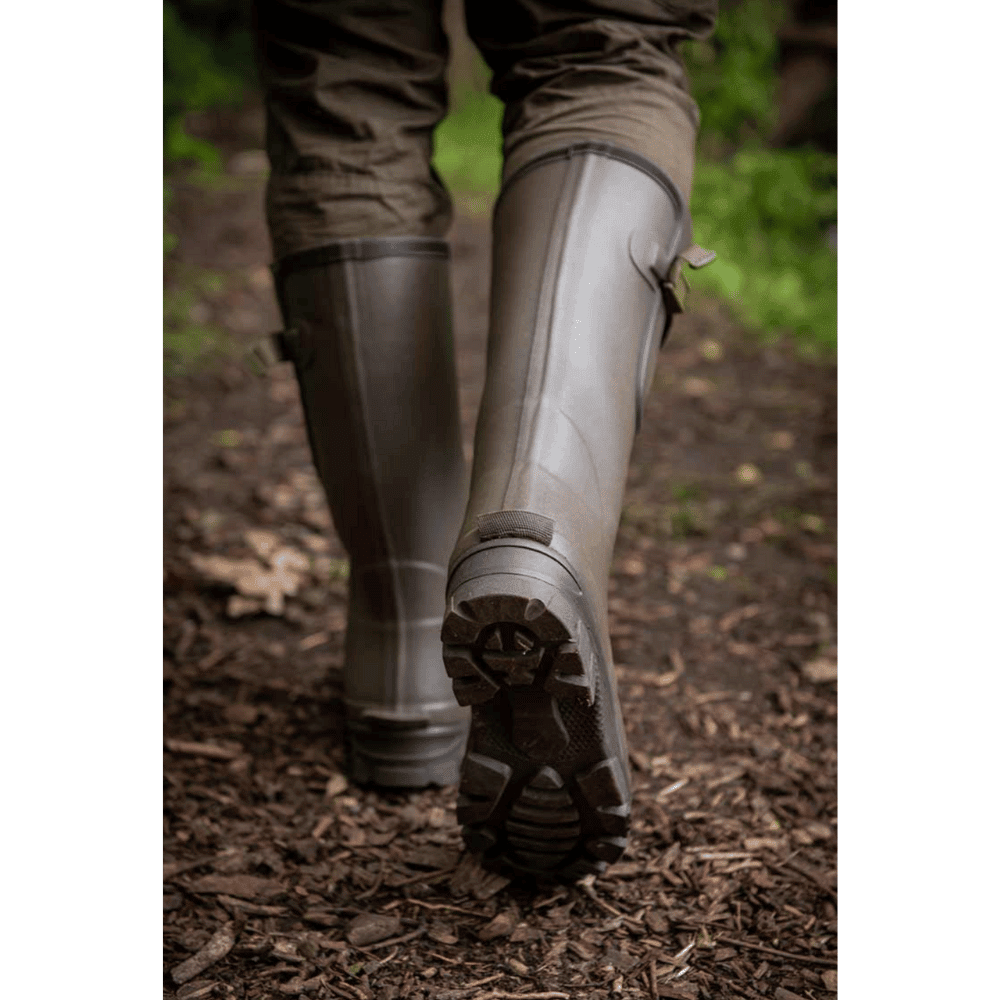 Fox Neoprene Lined Camo/Khaki Rubber Boot Size 10 EU 44