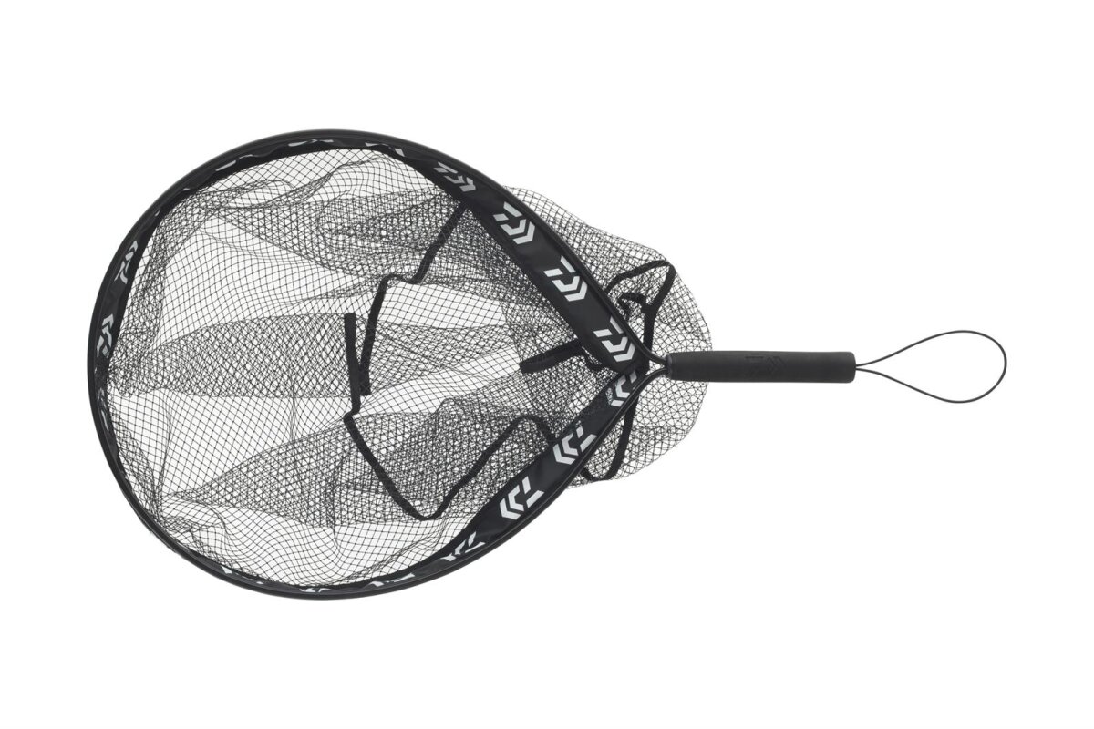 DAIWA D-VEC Floating Wading Net 55x45cm – Bild 3, Fischereikorb, Netzkorb, Angelkörbchen, Köderkorb, Griffstiel