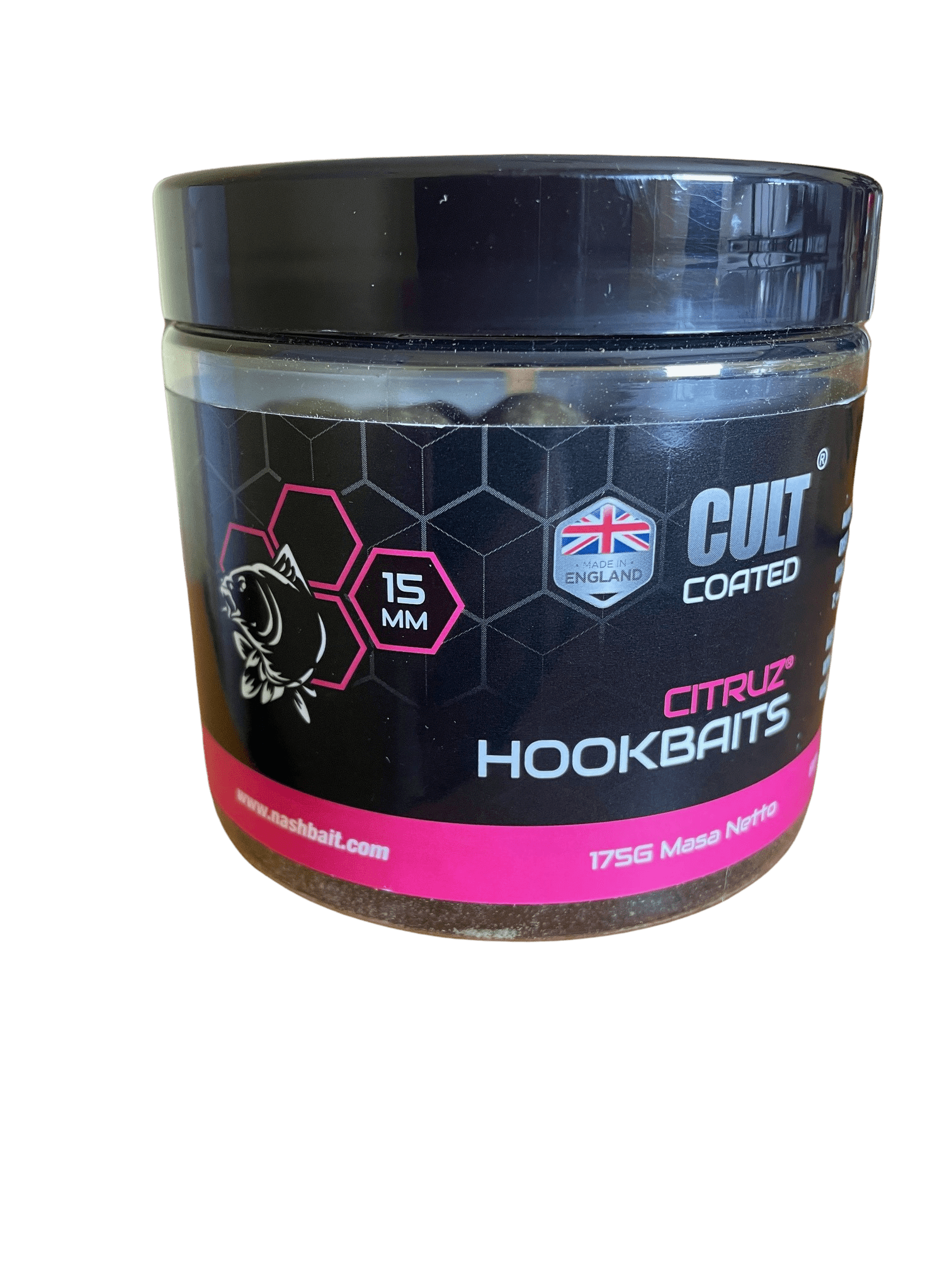 Nash Citruz Cult Coated Hookbaits 15mm Flasche, Kann, Zinn, Tasse