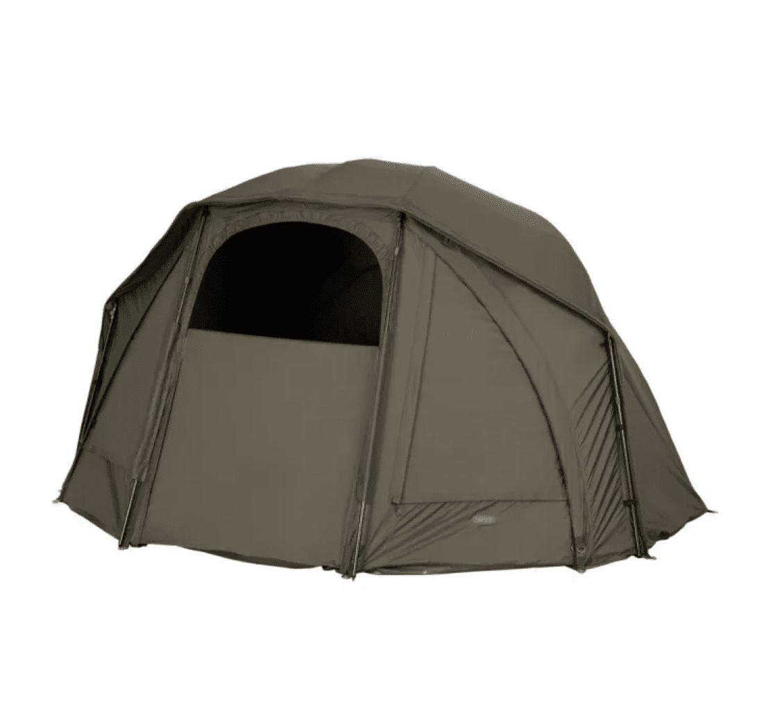 Kuppelzelt, Campingzelt, Outdoorzelt, Stahlrahmen, Beige/Olive