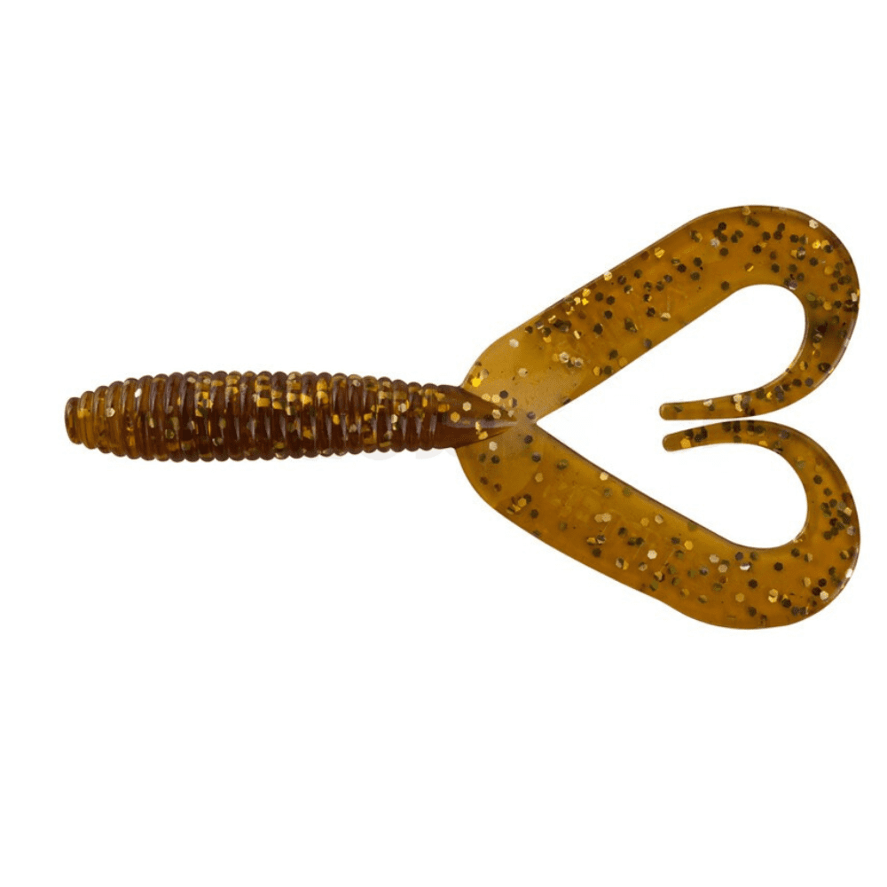 Gummiwurm, Köder, Karpfen-Wurmmuster, Schwarzbraun, Glitter-Schlappboot