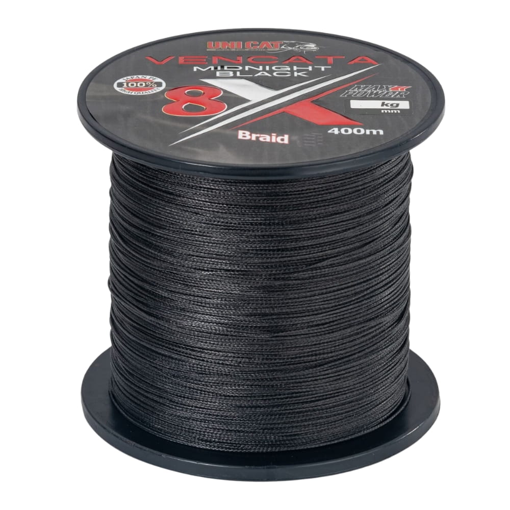 Uni Cat 8X Vencata 0,37 mm 34 kg 400m Mid Black