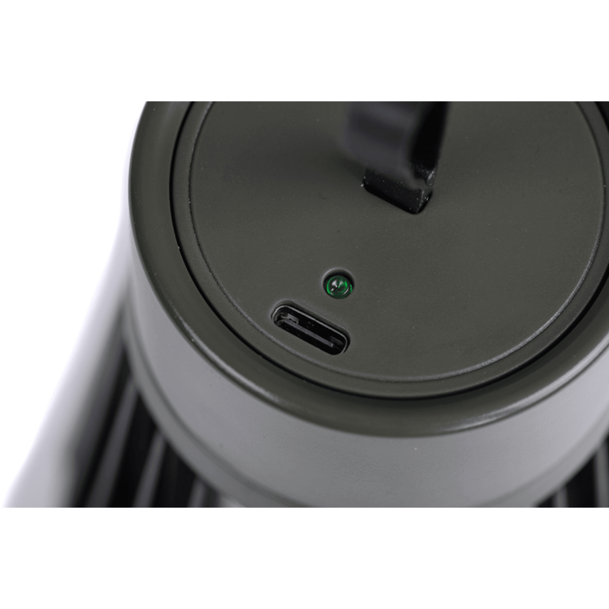 Tasse, Kaffeetasse, Deckel, Grüner LED, USB-C Port