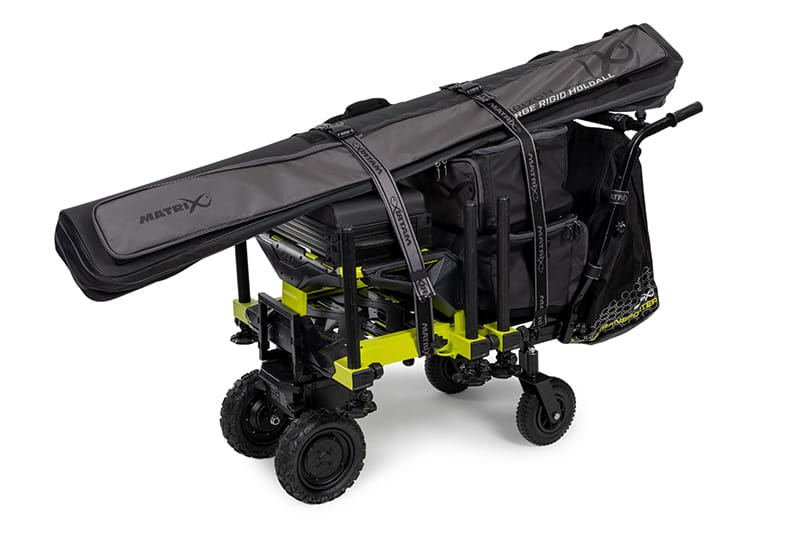 rollstuhlwagen, all-terrain trolley, faltbares rahmen, aufbewahrungstasche, grau gelbes rahmenwerk