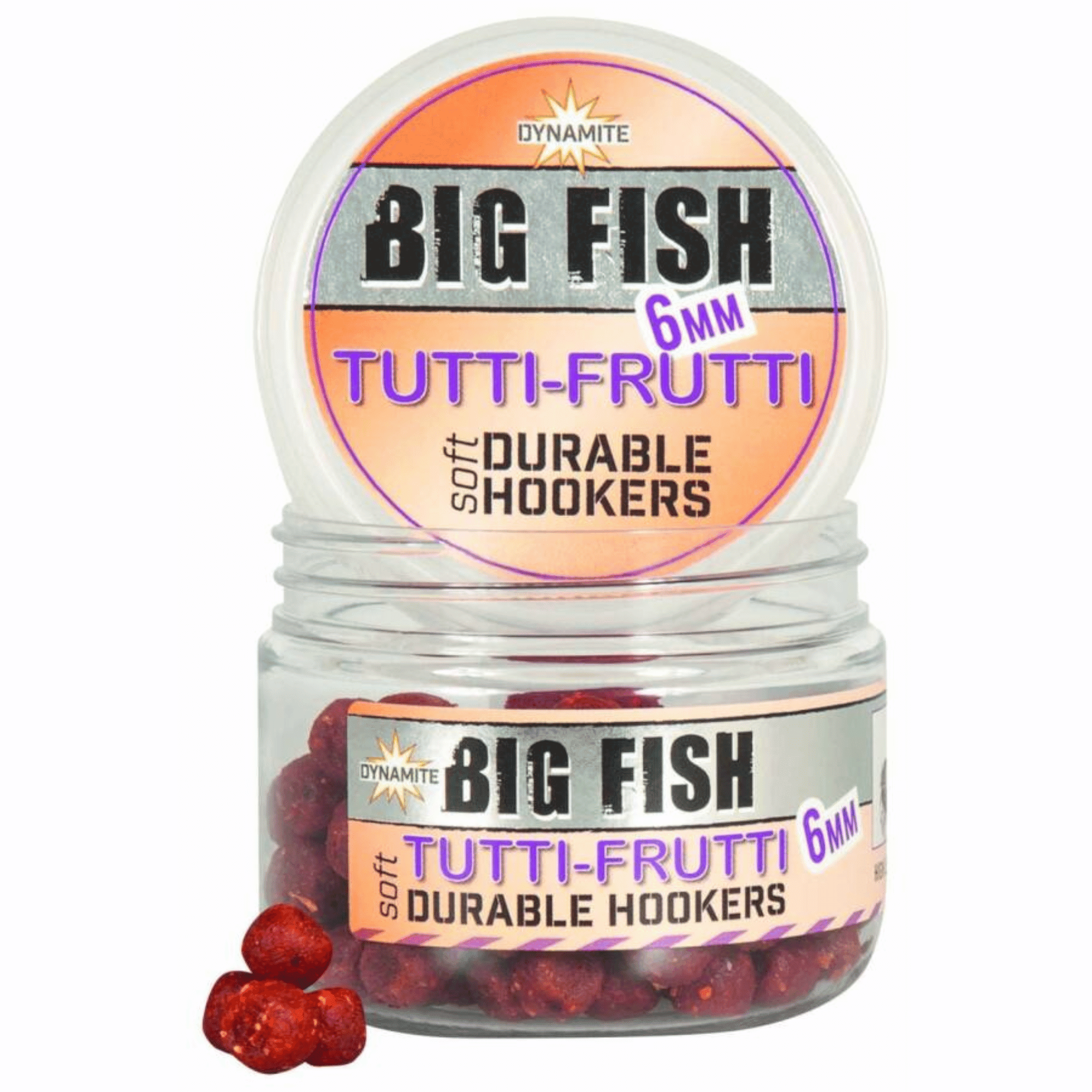 tutti-frutti, soft, durable hooks, 6mm, big fish