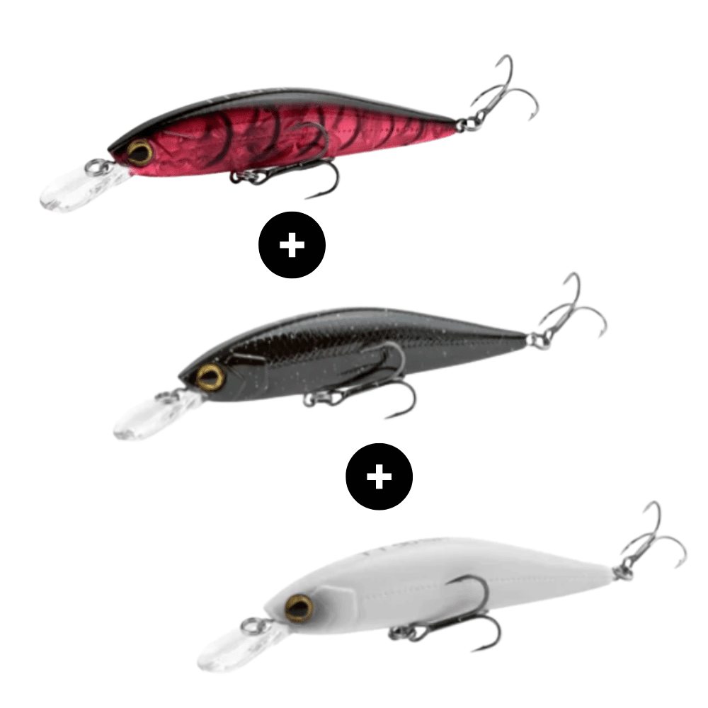 Shimano Yasei Trigger Twitch Wobbler Ščuka komplet 2 12cm 16g (LUYASTTSP12RCR+LUYASTTSP12BLA+LUYASTTSP12PWH) Fischköder