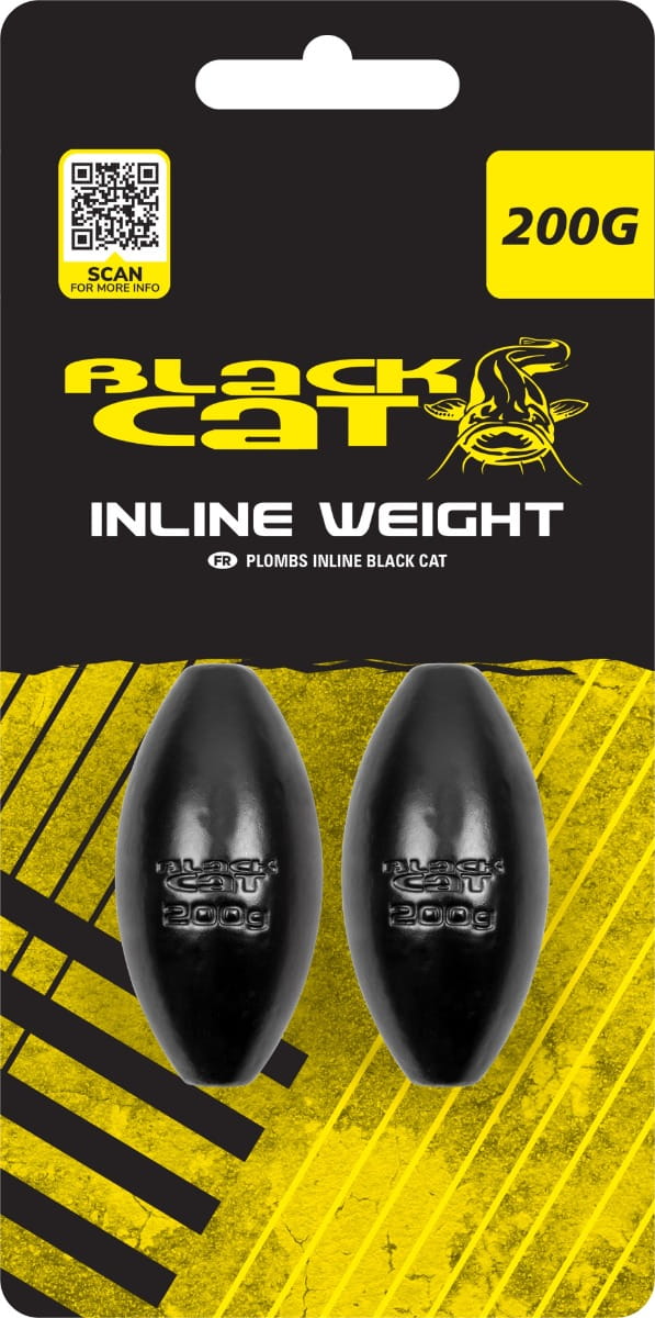 Black Cat Quick Change Inline Weights 200g 2 Stück – Bild 2, Inline-Gewicht, Schwergewicht, Schwarzer-Katze-Gewicht, Bleigewicht, Angeln-Gewicht