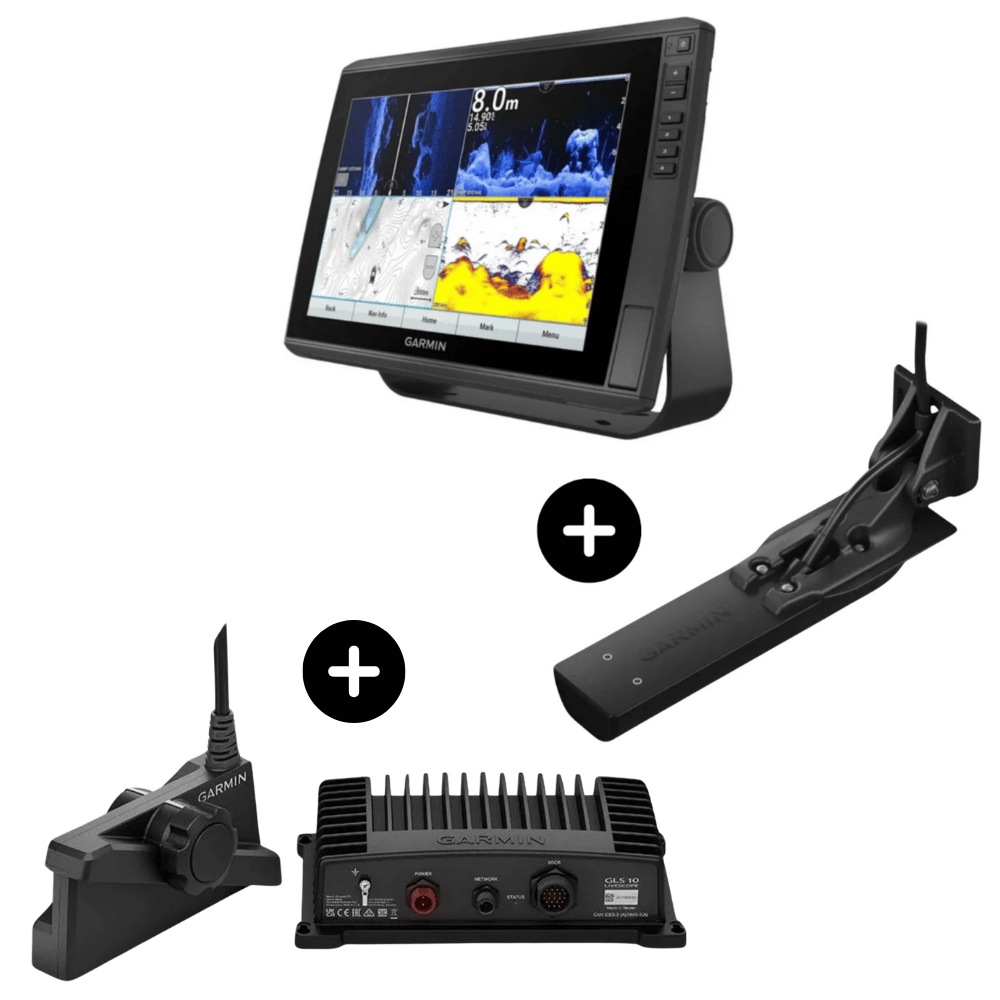 Garmin Set echoMAP Ultra 2 122sv w/ GT56 + LiveScope Plus System w/ LVS34+GLS10