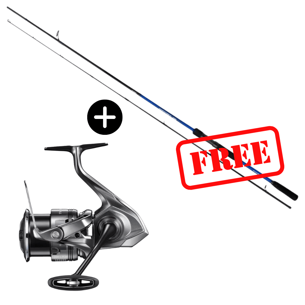 Shimano Set Luccio Twin Power FE 4000 MHG + GRATIS Vengeance DX Seabass 269cm 15-60g