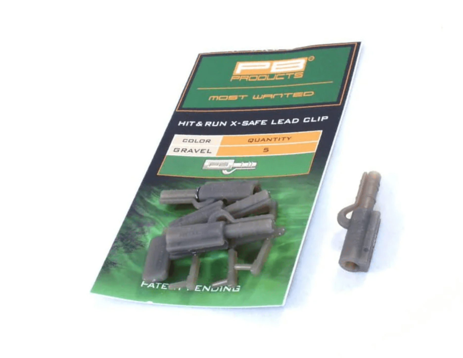 PB Products Hit & Run X-Safe Leadclip Gravel 5 kusů