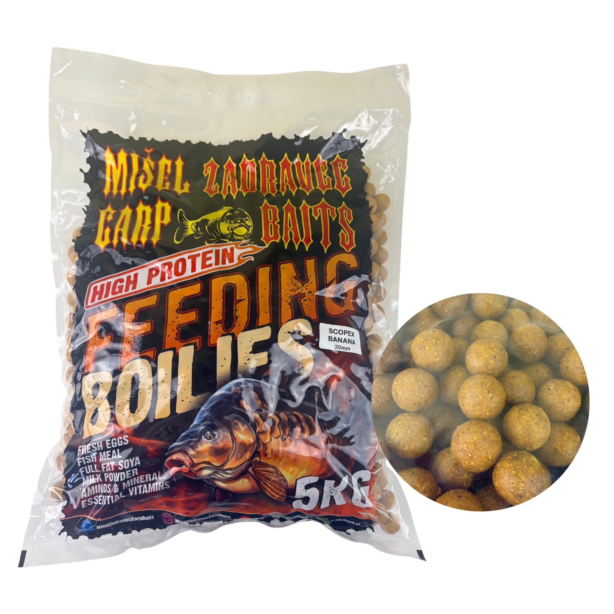 Fisch Köder, Boilies, High Protein, 5 kg, Köderballen