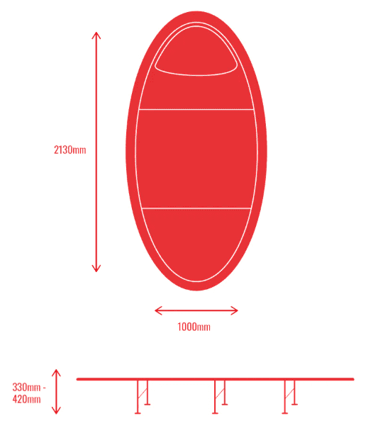Wassersack - 200 cm Länge, 15 cm Durchmesser