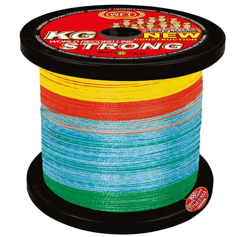 WFT KG New Strong 0.22 mm 32 kg 1000 meters Multicolor