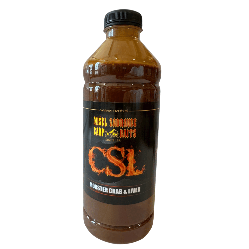 Zadravec Baits CSL Monster Crab Liver 1000ml Flasche, Shaker