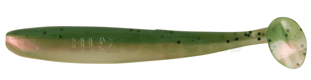 Gummijig, Köder, Schwanzfährte, Grün, Punktmuster