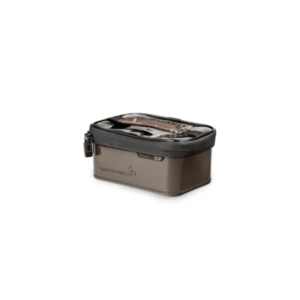 Wasserbox, Make-up-Case, Koffer, Braun, Reißverschlussdeckel