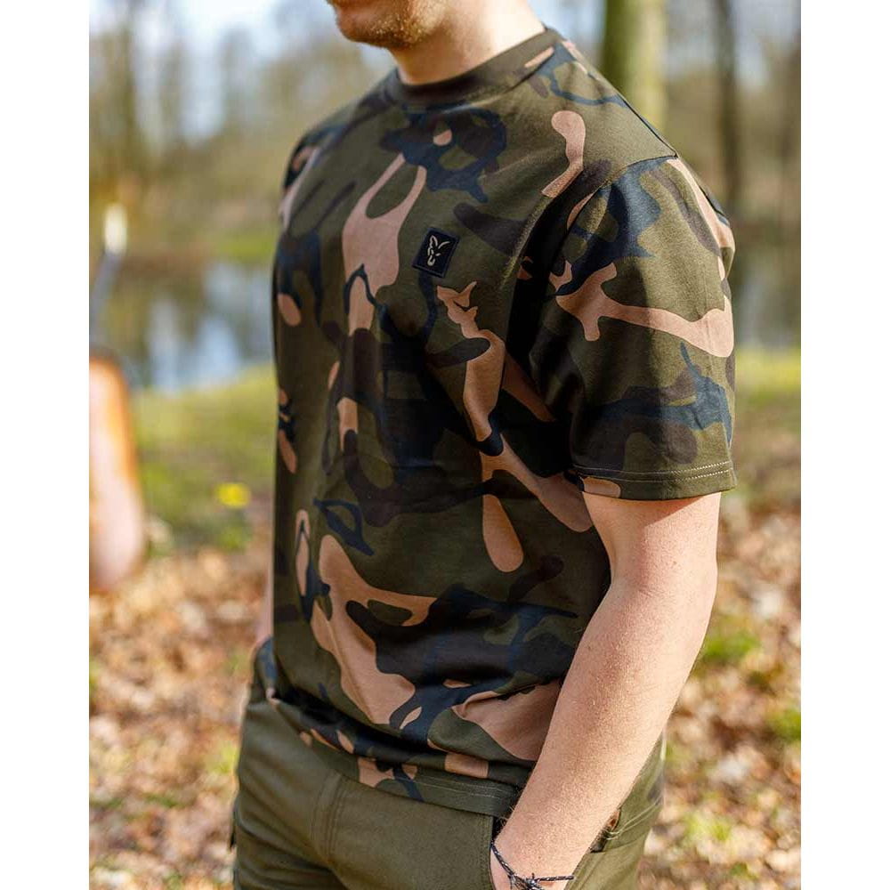 Fox Camo T-Shirt XX-Large Militärisch, Militärische Uniform, Tarnung, Person, Ärmel