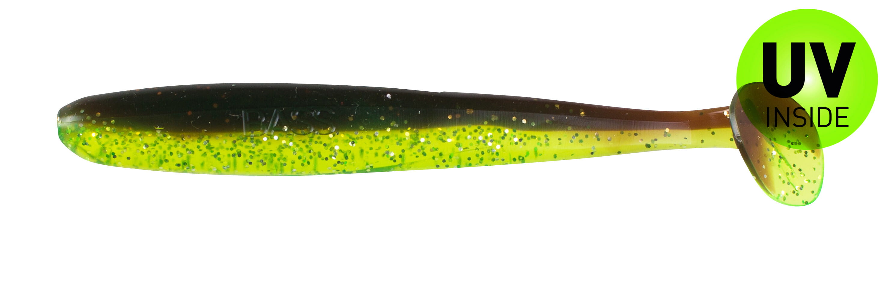 Relax Bass Shad 13 cm (4,5") Green/Motoroil 2 kosa Baseball, Baseballschläger, Sport