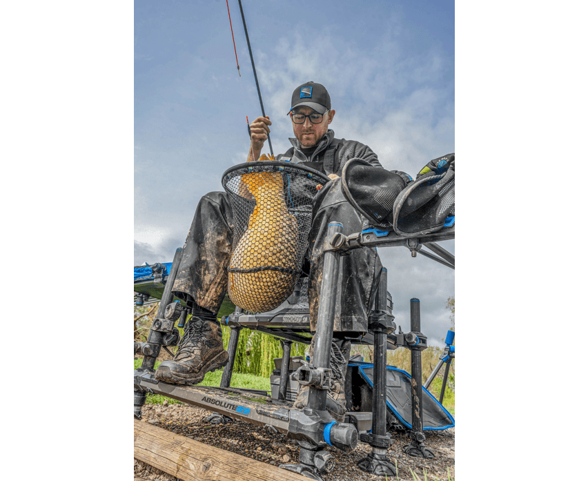 Preston Monster XS Lift Net 24" - 60 cm – Bild 10, angeln, Netz, Fischfang, Angeltechnik, Sitzbank