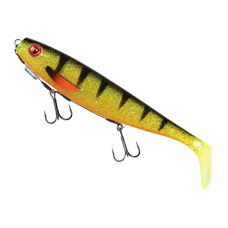 nrr053_perch_loaded_pro_shad_18cm_pre_rigged Fox Rage Loaded Pro Shad UV Perch