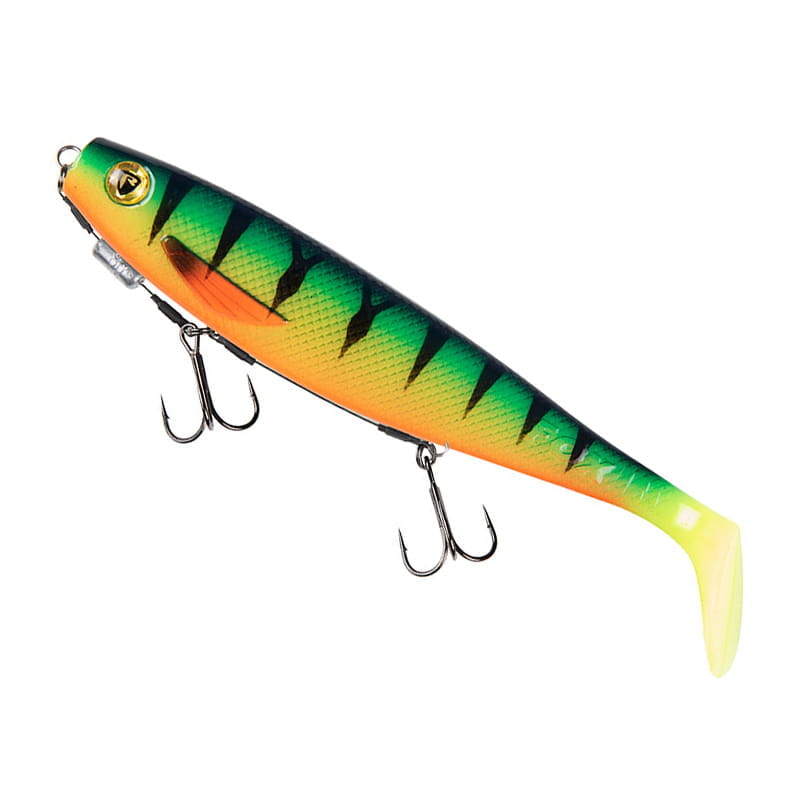 nrr055_firetiger_loaded_pro_shad_18cm_pre_rigged Fox Rage Loaded Pro 18cm Shad UV Firetiger