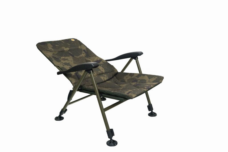 Solar Worldwide Recliner Low – Bild 2, Campingstuhl, Klappstuhl, Camouflage, Stoffbezug, Faltbar
