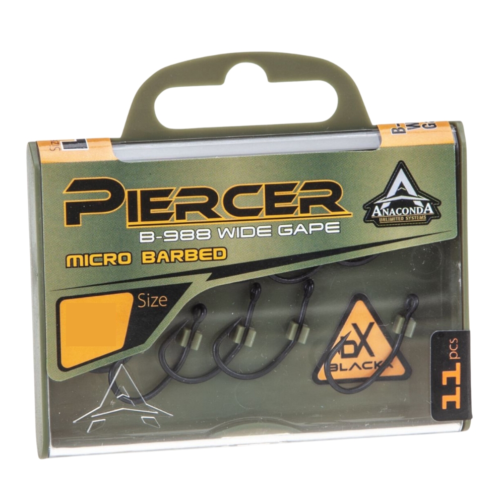 Anaconda Piercer B-988 Wide Gape Barbless Größe 01 Anaconda Piercer B-988 Wide Gape Barbless Größe 01