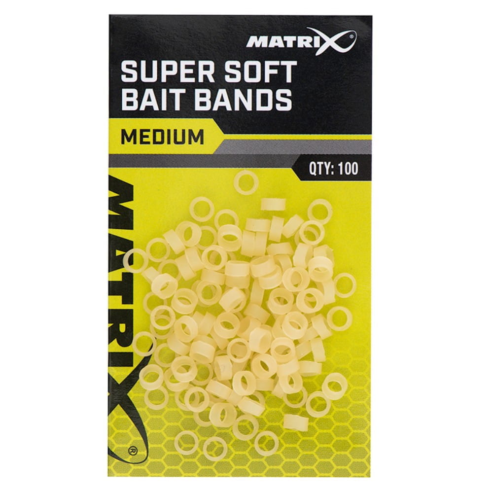 Fox Matrix Super Soft Bait Bands Medium 100 Stück
