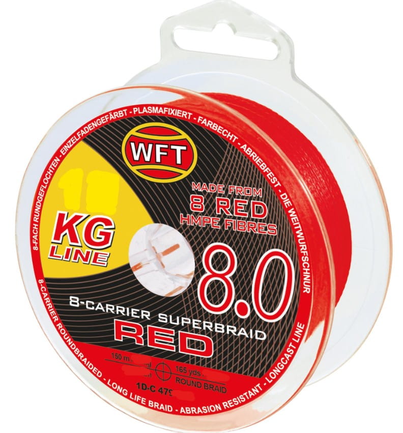 WFT KG 8,0 0,08 mm 9 kg 150 m Rojo