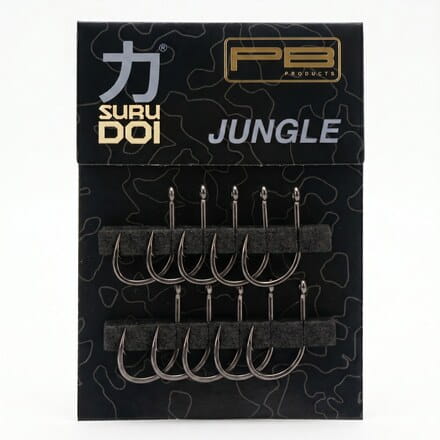 PB Products Surudoi Jungle Hook PTFE Gr 2 10 Stück, Jigging-Haken, Treble-Haken, Angeln-Tackle, Barbed-Haken, Metallhaken