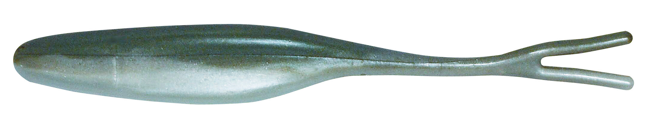 SX Big Bite Baits Split Tail Minnow 9,5cm (4") Blueback Herring 10 Stück, softe Köder, Jig-Keule, Gummi-Köder, Angelköder, Zweizahniges Ende
