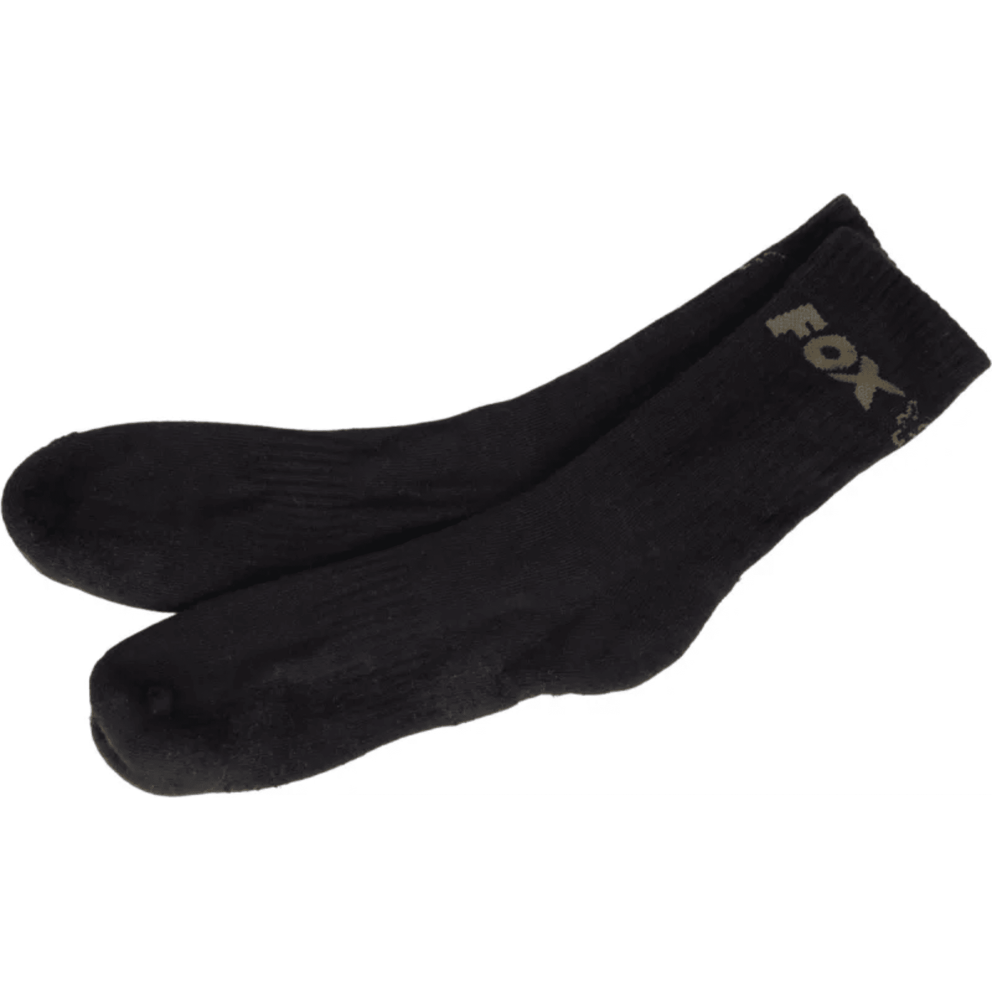Socken, Kniehoch, Schwarz, Baumwolle, einfarbig