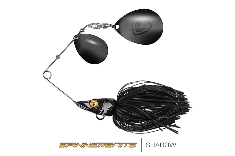 Fox Rage Giant Spinnerbait 40g Shadow, Spinnerbait, Angeln, Köder, Schwarz, Spinnerbait-Head