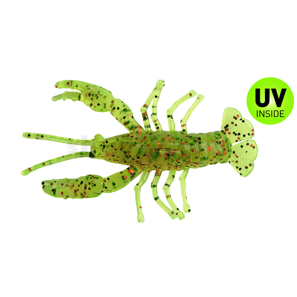 SX Baby Crawfish 6,5cm (2") zielony pieprz brokat 5 sztuk Essen, Meeresfrüchte, Tier, Insekt, Leben im Meer
