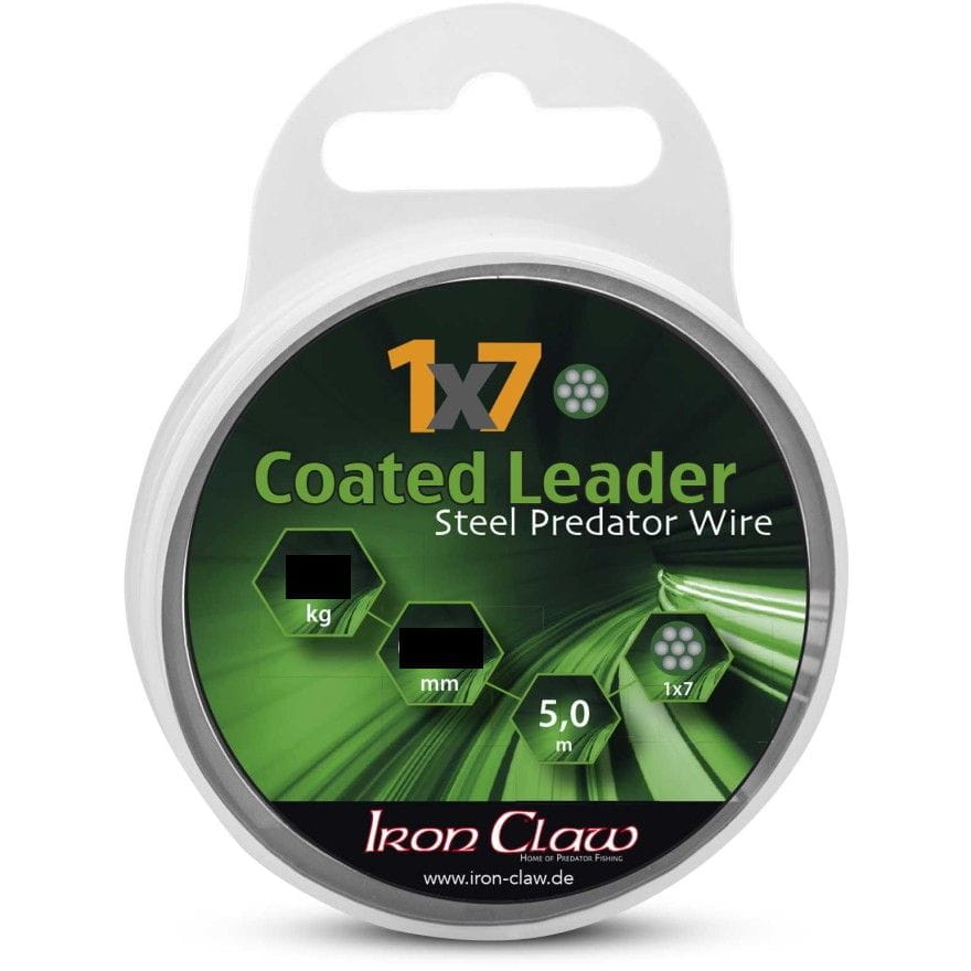 Iron Claw Coated Leader 1X7 0.45mm 18kg 5 Meter Green
