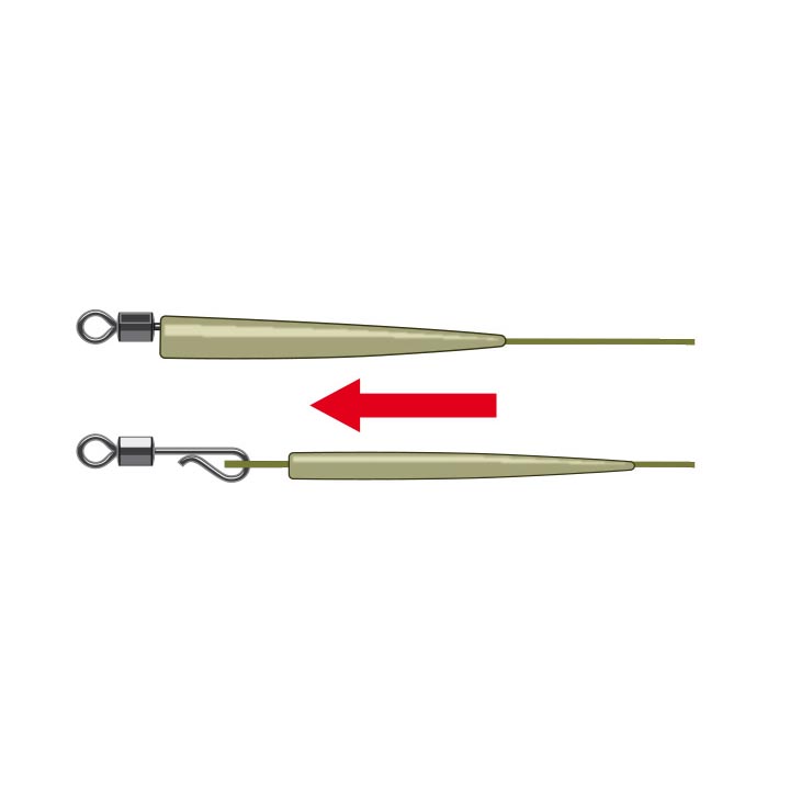 Cormoran Pro Carp KD Rig 18cm 25lb 2 pieces, 4