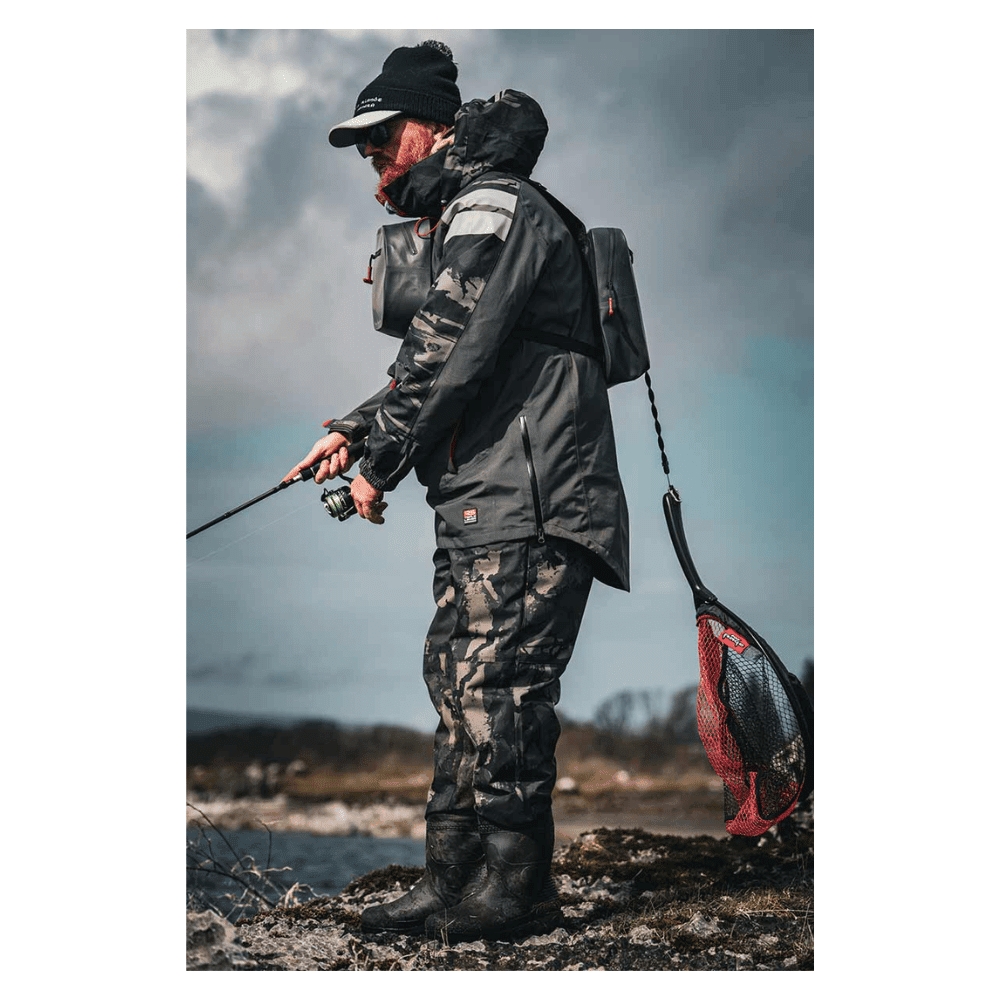 Mantel, Fischen, Draußen, Wasser, Angler