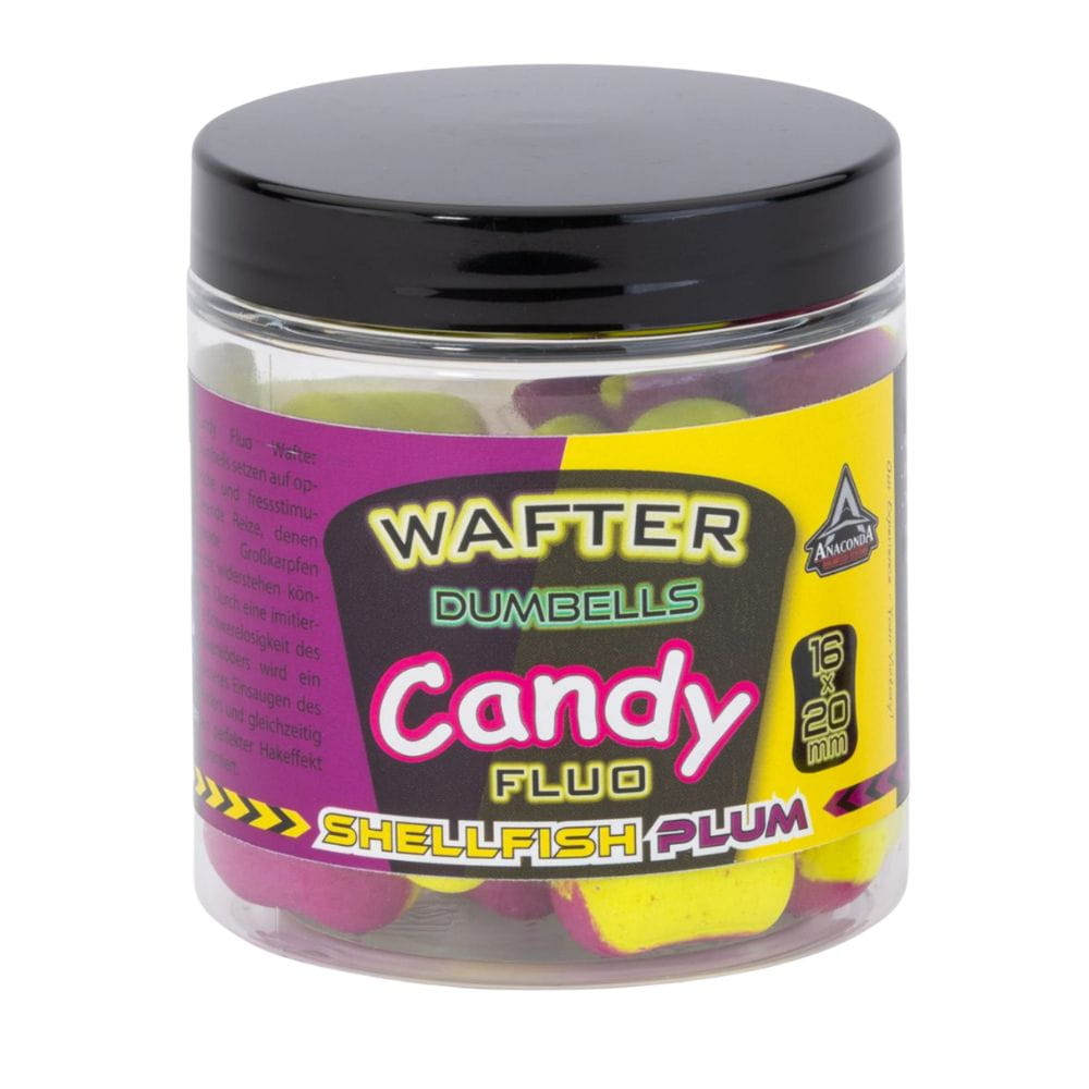 Anaconda Candy Fluo Wafter Dumbells Coquillages/Prune 16-20 mm